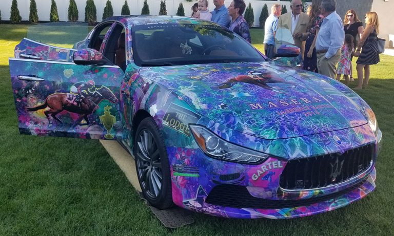 Maserati Art Car Zooms Into Saratoga Springs Just In Time For Track, Charity Season