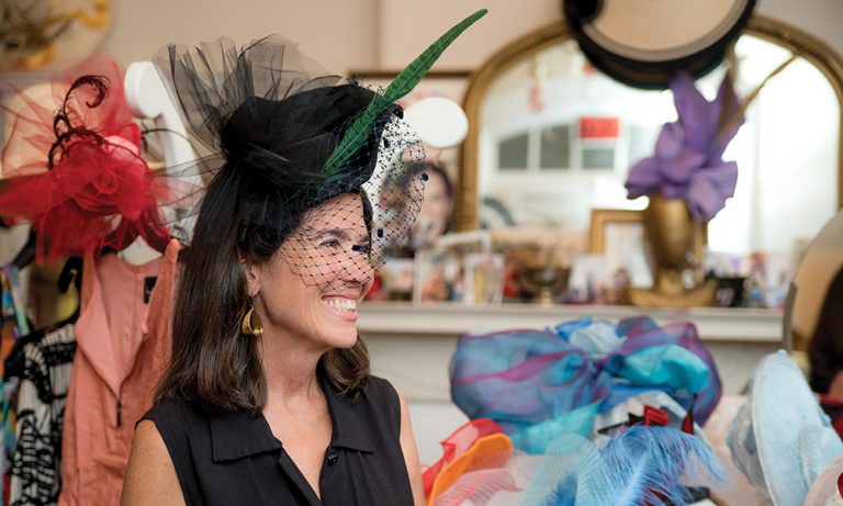 Pommenkare Fine Millinery’s Karen Sewell Has You Covered <h4 style='color:#999;font-weight: 300;font-size: 18px;margin-top:20px;' data-eio=