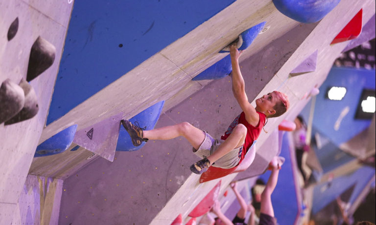 Saratoga ‘Ninja’ Competes In USA Climbing’s Bouldering Youth Nationals