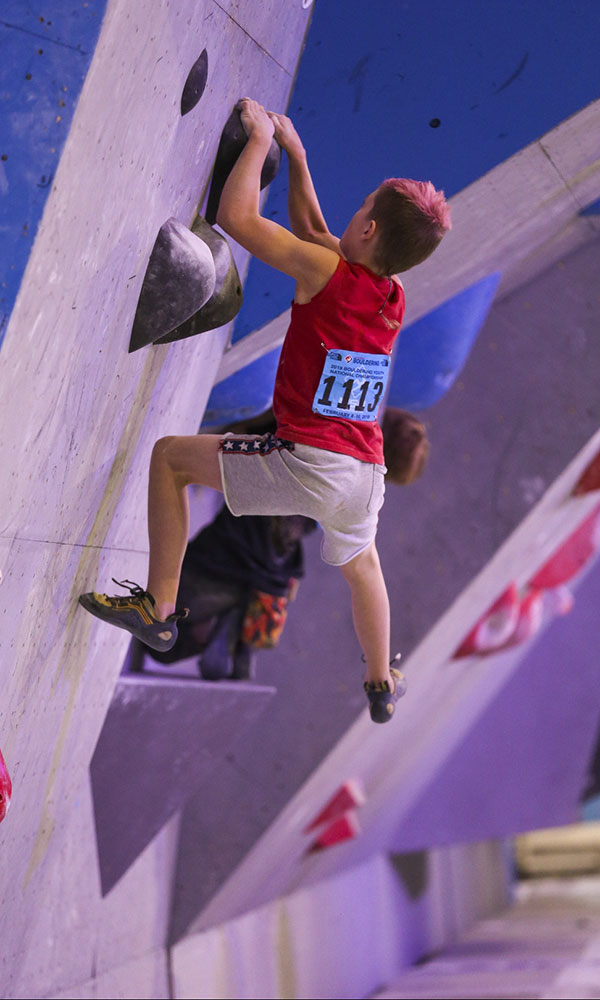 Saratoga 'Ninja' Competes In USA Climbing's Bouldering Youth Nationals