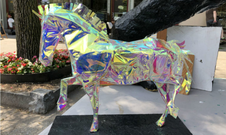 Local Installation Artist Erik Johnsen Brings His Shiny Sculptures To The Streets Of Saratoga Springs