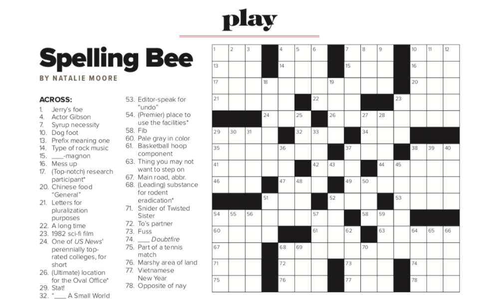 Best Of Everything: Crossword Puzzle Answer Key Saratoga Living
