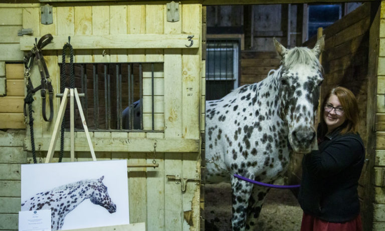 Local Photographer Tracey Buyce Pairs Her Horse Photographs With The Real McCoy At Recent Exhibition <h4 style='color:#999;font-weight: 300;font-size: 18px;margin-top:20px;' data-eio=