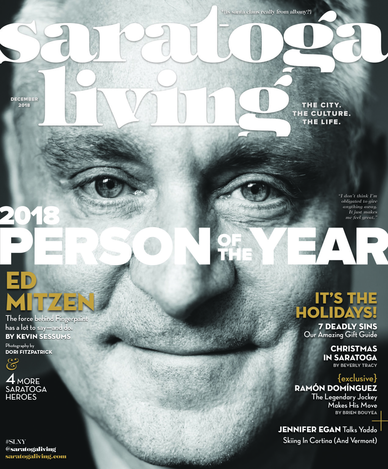 Saratoga Living Person Of The Year Issue 2018 Ed Mitzen - Saratoga Living