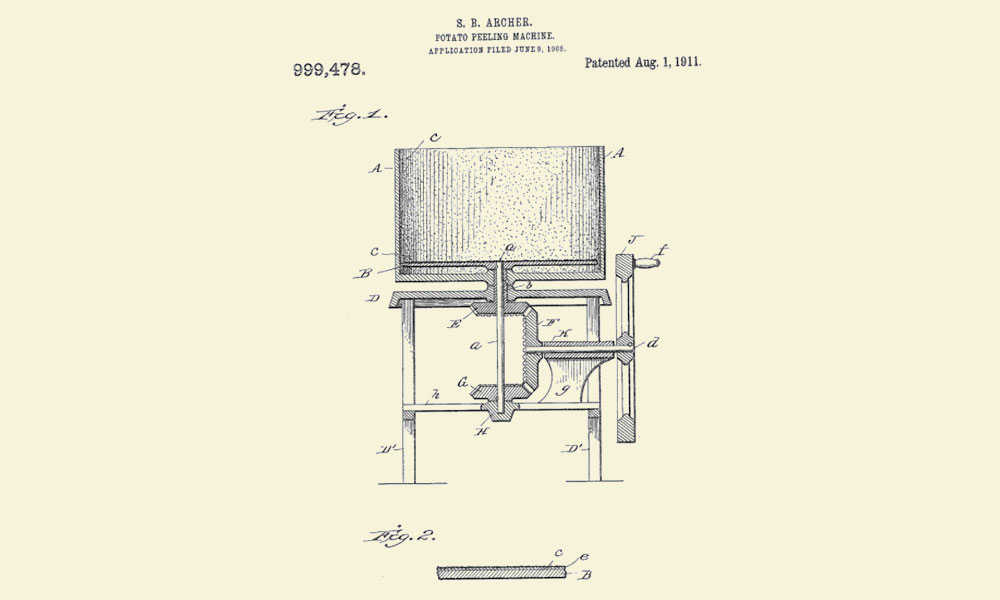 Made in Saratoga: Samuel B. Archer's Patented Potato-Peeling Machine -  Saratoga Living