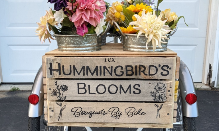 Hummingbird’s Blooms Delivers Seasonal Flower Bouquets by Bike