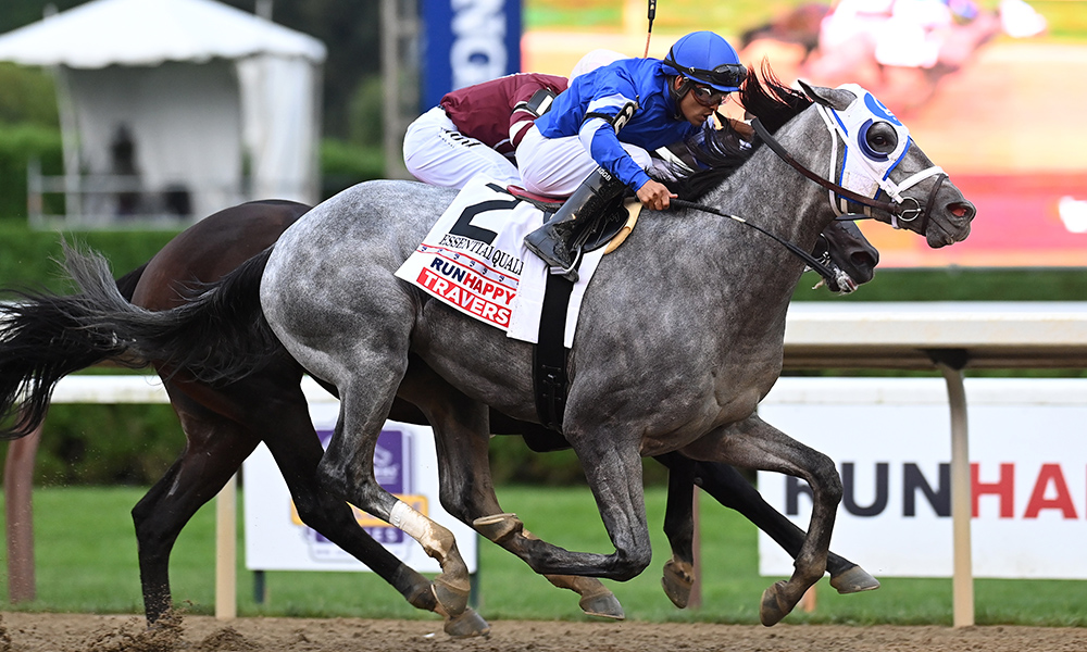 2021 Saratoga Race Course Favorite Essential Quality Wins the Travers