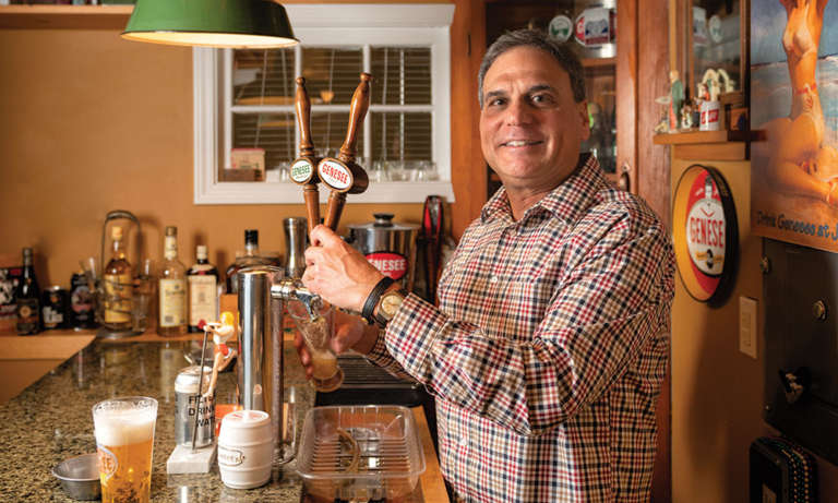 How One Saratogian DIY-ed His Way to the Dream of Having His Own Home Bar