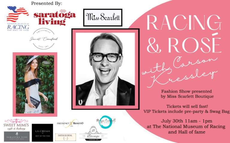 Carson Kressley Coming to Saratoga for ‘Racing & Rosé’ Brunch Party <h4 style='color:#999;font-weight: 300;font-size: 18px;margin-top:20px;' data-eio=