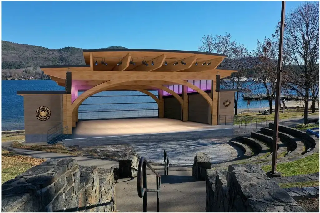 A rendering of the new Shepard Park bandstand A rendering of the new Shepard Park bandstand