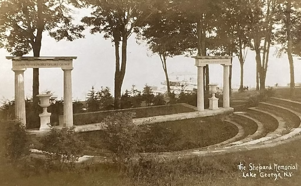 The original Shepard Park bandstand The original Shepard Park bandstand